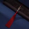 Borla de loto antigua, estilo nacional, cheongsam Hanfu, cintura con solapa de presión, borla, bolsa de ropa, regalo para coche, decoración colgante con pinchos.
