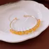 Pulsera Abierta Bicolor con Forma de Gota de Agua y Cruz Brillante Diseño de Pulsera de Personalidad Moda Europea y Americana Joyería de Nicho para Mujeres Venta al por Mayor