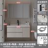 Fábrica Fuente Lavabo de Baño Lavabo Mueble de Baño Estilo Crema Combinación Mueble de Baño Lavabo Integrado de Cerámica No