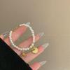 Caperucita Roja Libro con Pulsera de Cuentas de Perlas Xiangyun Moda Tejida a Mano Pequeña Moneda Flor Rica Cuerda de Mano para Pareja