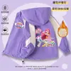 Adorable y linda chaqueta para niña, con capucha, cortavientos de otoño e invierno, delgada y ligera, a prueba de viento, con colores contrastantes, estilo casual, adecuada para primavera y otoño