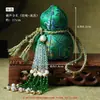 2026 Nuevo Colgante de Bolsita Perfumada de Calabaza del Festival del Bote del Dragón con Borlas de Cristal y Ajenjo, Adorno de Regalo Navideño Hecho a Mano al por Mayor