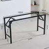 Estrutura de Mesa Dobrável, Suporte de Mesa Longa, Estrutura de Ferro de Camada Dupla/Camada Única, Pernas de Mesa, Pernas de Estrutura de Mesa Dobrável em Ferro Artístico com Travessas