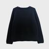 Suéter de Tricô Pulôver Raglan Gola Redonda Cashmere Puro de 357 Agulhas para Mulheres com Borda Enrolada Pulôver de Cashmere