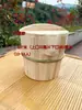 Balde de Madeira de Cedro Aromático Artesanal Arroz Cozido no Vapor Pilão de Madeira Balde de Cozimento a Vapor Madeira para Sushi Steamer de Madeira Balde de Arroz Tamanho Doméstico Comercial Não