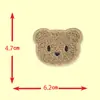 Outono e Inverno Popular Fofo Bordado em Toalha Cabeça de Urso Decoração de Sapato Patch de Tecido Patch de Roupa Patch de Bordado DIY