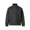 Sudadera de calle casual unisex Rumeng, estilo japonés retro minimalista moderno, con cuello alto, para otoño, corte holgado, para parejas
