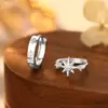 Agulha de Prata Esterlina S999 Ear Cuffs Estrela Explosiva de Luxo Leve Brincos Femininos Retrô Tendência Nacional Design Único Elegante Nicho Dropshipping