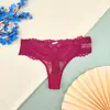 Venta Caliente Comercio Exterior Sexy Tanga Ribete de Encaje Bragas Triángulo Lencería Transparente Hueco con Tirantes Talla Grande Ropa Interior Mujer