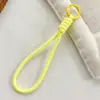 Cordão Colorido Novo para Celular Transfronteiriço, Corda Trançada Feita à Mão, Chaveiro para Capa de Celular DIY, Alça Destacável Anti-Perda para Garrafa de Água