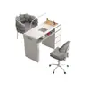 Mesa y Silla Multifuncionales para Manicura, Económico Individual y Doble Lujo Ligero Mármol Nuevo Estilo Chino Mesa de Manicura Estilo Crema