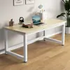 Muebles de Oficina Rectangulares Sencillos, Escritorio de Oficina para Computadora, Escritorio de Estudio para Estudiantes, Resistente al Fuego y a la Corrosión, Adecuado para Apartamentos de Alquiler