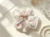 Elásticos de Cabelo Trançados Florais, Scrunchies Estilo Coreano com Acabamento em Renda, Elásticos de Alta Elasticidade, Fornecimento Atacado, Direto do Fabricante