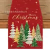 Novo caminho de mesa de Natal transfronteiriço, direto do fabricante, toalha de mesa com estampa de boneco de neve de inverno e árvore de Natal para decoração de restaurante