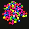 Atacado do Fabricante Contas Redondas Acrílicas Pintadas por Spray Contas de Borracha Fluorescentes com Furo Reto Acessórios para Joias DIY Materiais para Miçangas Artesanais