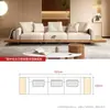 Sofá de madeira maciça estilo japonês com estética de madeira natural, design Wabi-Sabi, luxo leve, adequado para hotéis boutique, vilas e espaços de design; um sofá seccional minimalista