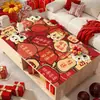 Mantel de Mesa de Café de Año Nuevo Impermeable y a Prueba de Aceite Sin Lavado Mantel Rojo 2026 Año del Caballo Mantel de Mesa de Comedor Protector de Mesa Resistente al Calor