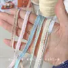 Renda de Orelha de Madeira 6mm Pequeno Pano Acessórios para Roupas de Boneca bjd ob11 Renda Franzida Elástica Babado Renda Elástica