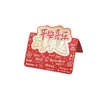 Tarjeta de felicitación estilo nuevo con sello dorado de buena suerte, Tarjeta universal para fiestas, Tarjeta de felicitación de Año Nuevo, Llega la buena suerte, Texto inspirador, Tarjeta pequeña, Bendiciones