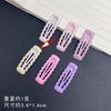 Bonito tamanho pequeno Gum Drops Candy Color Children's Cartoon Bear Estrela de Cinco Pontas bb Clip Feminino Hairpin Batch Clip Clipe Lateral