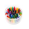 Crayones de Plástico para Niños Sin Manchas 12/24/36 Colores Paquete de Tubo Coloreados Lavables Arte Pintura Pasteles al Óleo al Mayoreo