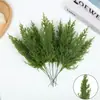 Manualidades de Plantas Verdes Artificiales Flor con Árbol de Navidad Guirnalda de Ramas de Pino Ramas de Cedro Accesorios de Decoración para Fotografía de Bodas