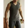 Chaleco Térmico de Mezcla de Seda Estilo Old Money para Hombre, Nuevo Modelo Otoño 2026, Forrado de Polar, Generador de Calor, Chaleco de Ropa Interior