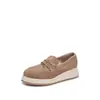 Nuevos Zapatos de Pescador Mocasines Alpargatas con Plataforma Suela Gruesa para Aumentar Altura Slip-On Zapatos Casuales para Mujer Tendencia Primavera/Verano 2026