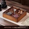 Nueva caja de almacenamiento de bocadillos de nueces chinas, caja de frutas secas con rejilla de Año Nuevo para sala de estar y hogar, caja de dulces con semillas de melón, plato de fruta de madera maciza