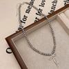 Doce elegante estilo Chanel arco pérola clavícula corrente moda luz luxo alto sentido internet celebridade elegante ins colar