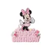Decoraciones Rosas Transfronterizas para Pastel de Cumpleaños de Niña Minnie Toppers Decoración de Fiesta Dibujos Animados Suministros