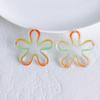 Acrílico impreso perforado flor de mariposa gatito material para joyería diy collar accesorios de joyería al por mayor