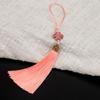 8cm Pequeño Nudo Chino Borla Marcador de Libros Accesorios Accesorios para Ropa Colgante de Corona Decoración de Joyería Colgante DIY Cloisonné