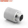Elemento Filtrante Sinterizado de Polvo Metálico de Acero Inoxidable con Rosca Exterior M8*1.25 Taza de Filtro de Difusión de Líquidos de 60-80 Micrones
