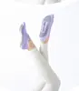 Meias de Yoga Femininas Antiderrapantes de Silicone Primavera e Outono Meias Esportivas de Fitness Indoor Tira Cruzada Meias de Pilates Atacado