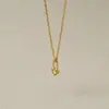 Venta Caliente Transfronteriza Plata de Ley S925 Candado Pequeño Colgante de Corazón Collar Cadena para Clavícula Simple de Moda Ins Estilo Europeo y Americano