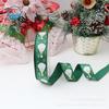 Cinta navideña, caja de regalo DIY, embalaje de flores, cinta de hilo de doble cara, cinta dorada, diseño de ambiente navideño