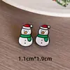 Brincos Série de Natal Gota de Óleo Boutique Veado Fofo Homem de Gengibre Clipe de Orelha Árvore de Natal Desenho Animado Brincos de Menina Joias