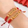 Pulsera Ajustable para Aprobar Exámenes, Buena Suerte en Exámenes de Secundaria y Preparatoria, Pulsera Inspiradora de Hilo Rojo Tejido, Regalos al por Mayor