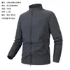Chaqueta Deportiva para Hombre Primavera, Otoño e Invierno Nueva Ropa de Ciclismo Chaqueta Casual para Correr Cuello Alto Impermeable Cortavientos Chaqueta Exterior