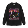 Chal Floral Lavado Desgastado Estilo Retro Transfronterizo Estampado Singer Streetwear