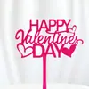 Copyright Estilo Ins Transfronterizo Feliz Día de San Valentín Decoración de Pastel Acrílica Inserto de Pastel para Hornear Acrílico del Día de San Valentín