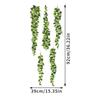 Papel tapiz natural pequeño y fresco con diseño de hierba de uva transfronteriza verde, pegatinas de pared para decoración de dormitorio, decoración creativa para la mesita de noche