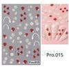 Nueva pegatina para decoración de uñas transfronteriza 5D microtallada estéreo Ins pequeña flor fresca camelia flor del diablo pegatina para decoración de uñas