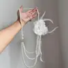 El Color Vintage es un Poema Fluido. Collar de Cadena para Clavícula con Cuentas de Flores de Colores