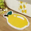 Alfombrilla de Piso Estilo Ins Fresca y Sencilla Imitación de Cachemir Fruta Alfombrilla para Pies Absorbente de Baño Alfombrilla Decorativa para Pies junto a la Cama de Dormitorio Venta al por Mayor