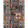 Alfombra de Estilo Étnico Vintage para Sala de Estar Hogar Alfombra Persa Estilo Americano para Sala de Estar Alfombra para Mesa de Café Dormitorio Alfombra de Área Grande Completa