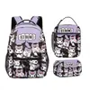2025 Nueva Mochila Escolar Primaria de Gran Capacidad Kuromi Mochila para Hombres y Mujeres Moda Dibujos Animados Mochila para Computadora Dropshipping