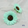 Flor de Girasol de 10 cm Flor de Girasol Pequeña Artificial Flor de Muñeca Danzante Tocado Regalo del Día del Maestro Decoración para Sombrero DIY
