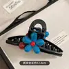 Elegante pinza de garra floral para peinado semi-recogido, nuevo modelo 2026 para mujer, pinza de tiburón de tamaño mediano para la parte trasera de la cabeza, accesorio para el cabello